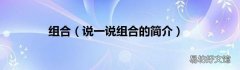 说一说组合的简介 组合