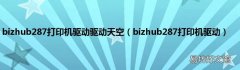bizhub287打印机驱动 bizhub287打印机驱动驱动天空