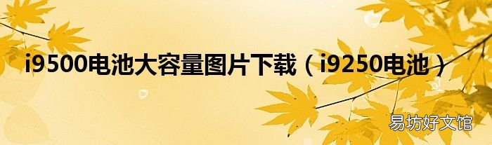 i9250电池 i9500电池大容量图片下载