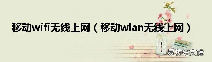 移动wlan无线上网 移动wifi无线上网