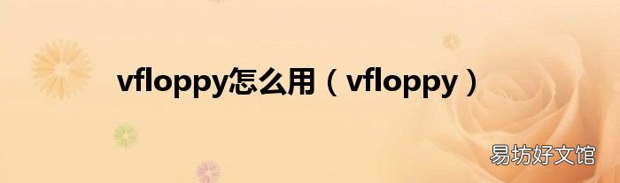 vfloppy vfloppy怎么用