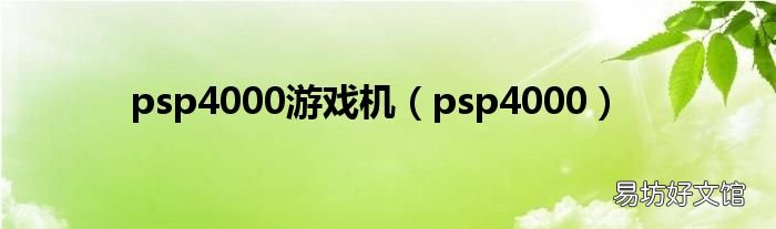 psp4000 psp4000游戏机