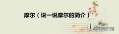 说一说摩尔的简介 摩尔