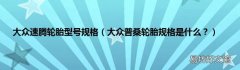 大众普桑轮胎规格是什么？ 大众速腾轮胎型号规格