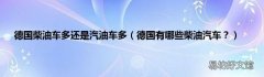 德国有哪些柴油汽车？ 德国柴油车多还是汽油车多