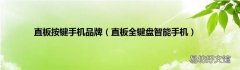 直板全键盘智能手机 直板按键手机品牌