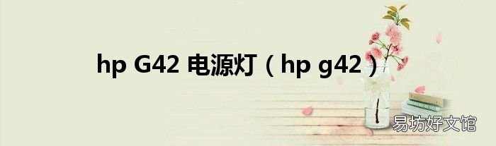 hp g42 hp G42 电源灯