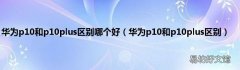 华为p10和p10plus区别 华为p10和p10plus区别哪个好
