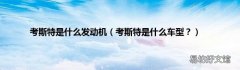 考斯特是什么车型？ 考斯特是什么发动机