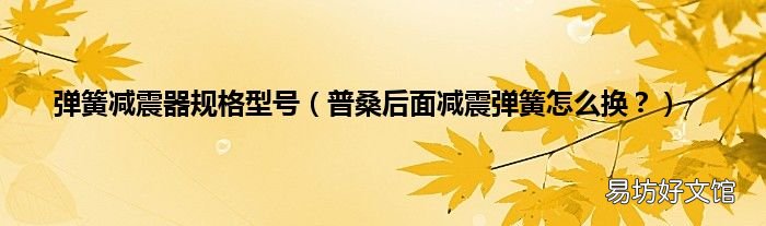 普桑后面减震弹簧怎么换? 弹簧减震器规格型号