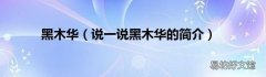 说一说黑木华的简介 黑木华