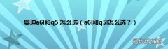 a6l和q5l怎么选？ 奥迪a6l和q5l怎么选
