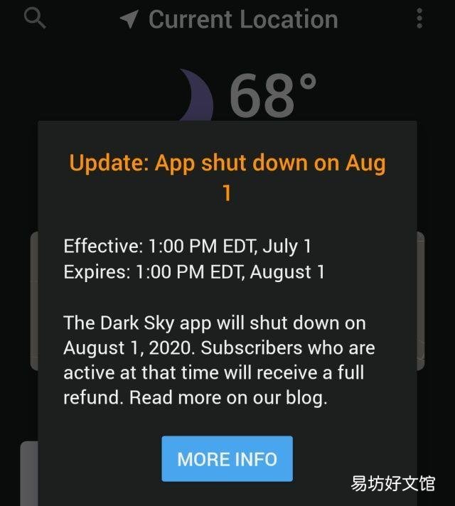 Android用户可以获得一个月的Dark Sky天气更新