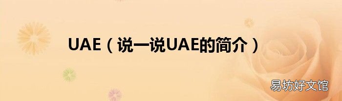 说一说UAE的简介 UAE