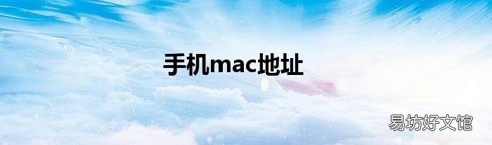 手机mac地址
