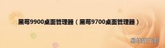 黑莓9700桌面管理器 黑莓9900桌面管理器