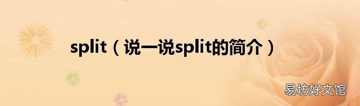 说一说split的简介 split