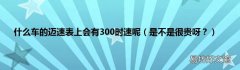 是不是很贵呀？ 什么车的迈速表上会有300时速呢
