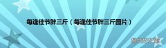 每逢佳节胖三斤图片 每逢佳节胖三斤
