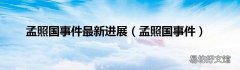 孟照国事件 孟照国事件最新进展
