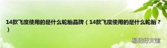 14款飞度使用的是什么轮胎？ 14款飞度使用的是什么轮胎品牌