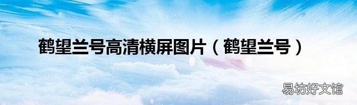 鹤望兰号 鹤望兰号高清横屏图片