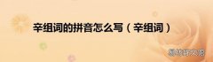 辛组词 辛组词的拼音怎么写