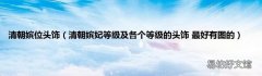 清朝嫔妃等级及各个等级的头饰 最好有图的 清朝嫔位头饰