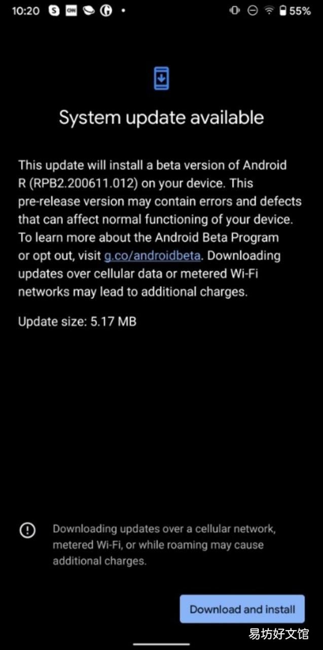 Android 11 R确实具有内部甜点名称和新更新