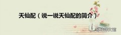 说一说天仙配的简介 天仙配