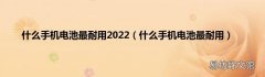 什么手机电池最耐用 什么手机电池最耐用2022