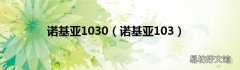 诺基亚103 诺基亚1030