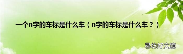 n字的车标是什么车? 一个n字的车标是什么车