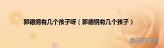 郭德纲有几个孩子 郭德纲有几个孩子呀