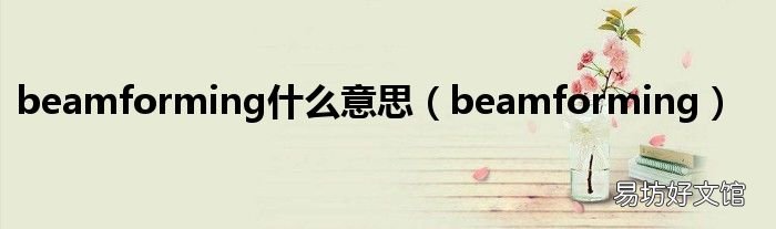 beamforming beamforming什么意思