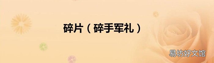 碎手军礼 碎片