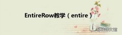 entire EntireRow教学