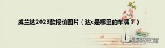 达c是哪里的车牌？ 威兰达2023款报价图片