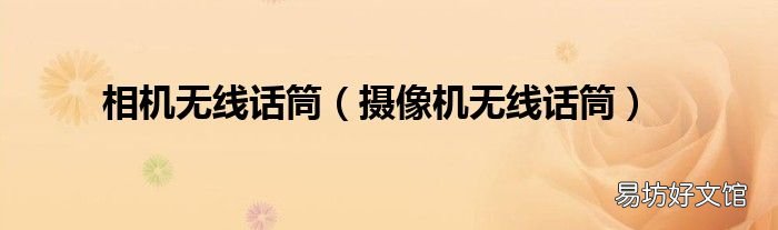 摄像机无线话筒 相机无线话筒