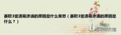赛欧3变速箱渗油的原因是什么？ 赛欧3变速箱渗油的原因是什么意思