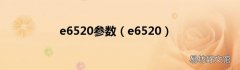 e6520 e6520参数