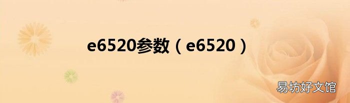 e6520 e6520参数