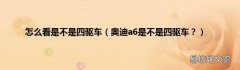 奥迪a6是不是四驱车？ 怎么看是不是四驱车