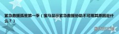 宝马显示紧急救援协助不可用其原因是什么？ 紧急救援孤星第一季