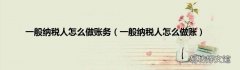 一般纳税人怎么做账 一般纳税人怎么做账务