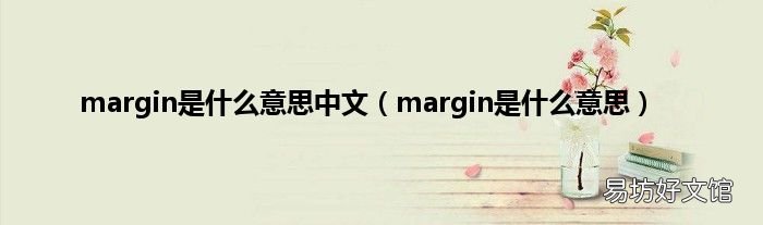margin是什么意思 margin是什么意思中文