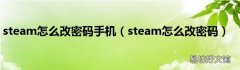 steam怎么改密码 steam怎么改密码手机