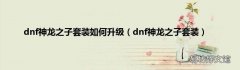 dnf神龙之子套装 dnf神龙之子套装如何升级