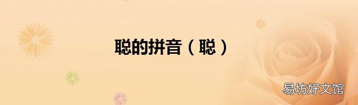 聪 聪的拼音