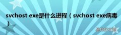 svchost exe病毒 svchost exe是什么进程